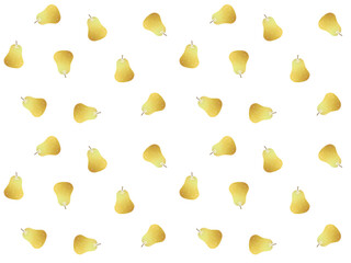 洋ナシのシームレスパターン　B-1'