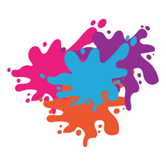 vector illustration of a paint splashes
