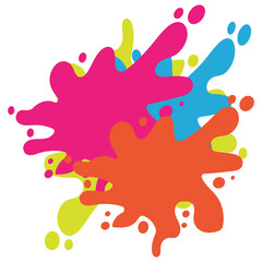 vector illustration of colorful splashes