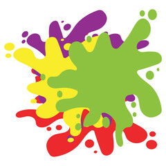 color paint splashes