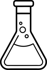 Test tube icon vector, filled flat sign, solid pictogram isolated on white. Laboratory glass symbol illustration.