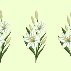 Seamless watercolour and unique floral pattern background for covers, notes, Soft backgrounds colour. Watercolour art work. Flower stalk. Colourful flower.