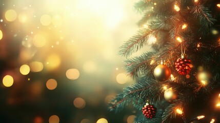 Obraz premium New year lighting. Blurred background