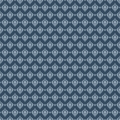 Fabric pattern, wallpaper, floral pattern, seamless, blue-blue