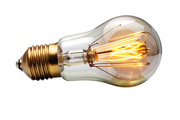 
Vintage Light Bulb isolated on white background