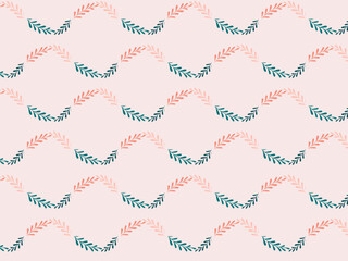Seamless floral pattern Vector, Botanical Background Graphic pattern for fabric, wallpaper, packaging. Luxury modern Trendy pattern