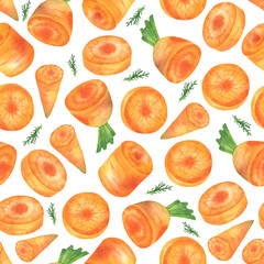 Carrot pieces pattern