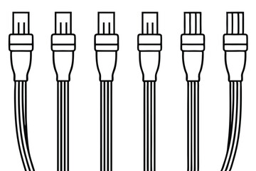 Fiber optic cables boost speed Line art