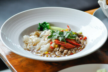 noodles , pork noodles or stir fried noodles