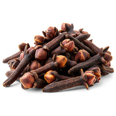 Fototapeta premium Aromatic Cloves Spice Pile Closeup View,