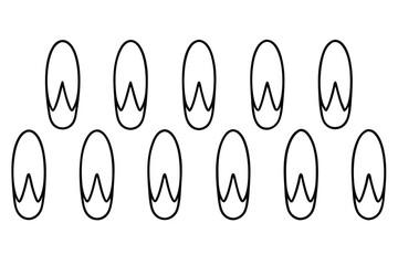 Fingernail Damage Prevention Line art