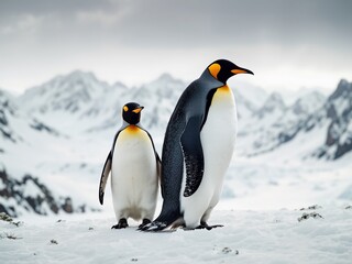 Fototapeta premium Majestic Antarctic Penguins