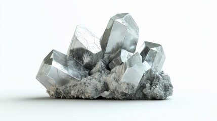 Captivating formation of lustrous metallic crystals on textured matrix