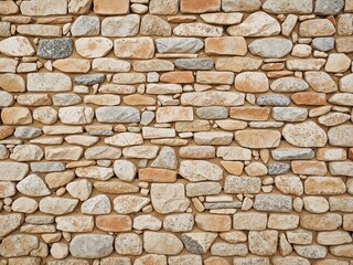 Textured Rock Brick Wall Design for Background