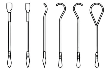 Foley catheters care instructions Line art