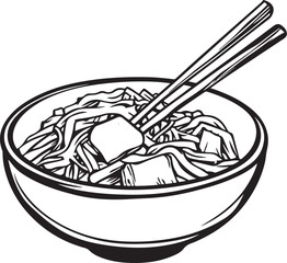 illustration of a bowl of food