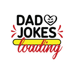 Dad Jokes Loading Red Accent