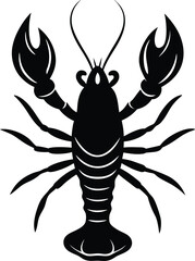 vector illustration of a black beetle