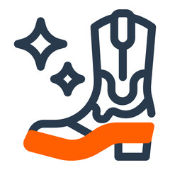 Country Boots with Decorative Sparkles