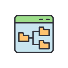 Folder Structure Displayed On A Browser With Hierarchy Visualization