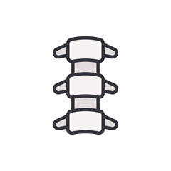 Stylized Spine Illustration For Anatomical Study Or Medical Visualization