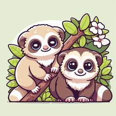 sloth vector illustration 