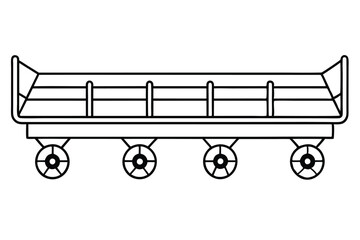Gurneys transport equipment Line art