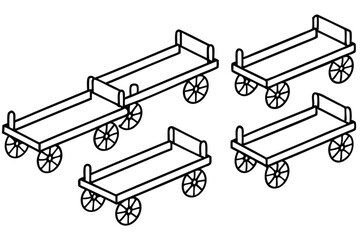 Gurneys patient mobility Line art