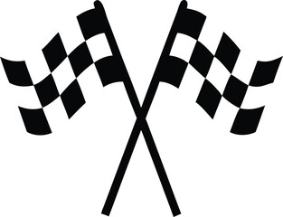 checkered flag vector illustration
