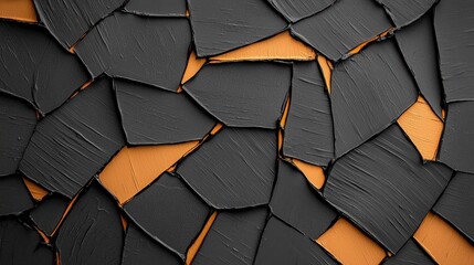 Abstract Dark Gray and Brown Fragmented Texture