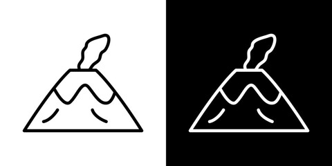 Volcano icon symbol pictogram UX UI designs
