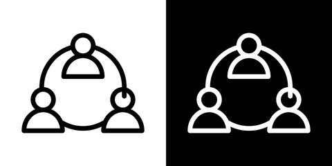 Teamwork icon symbol pictogram UX UI designs