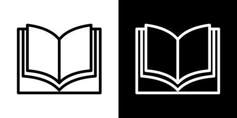 open book icon symbol pictogram UX UI designs
