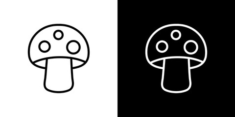 Mushroom icon symbol pictogram UX UI designs