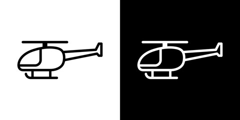 Helicopter icon symbol pictogram UX UI designs