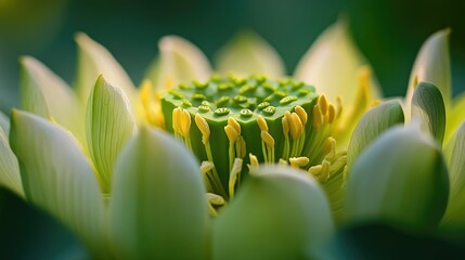 A close up view of a beautiful lotus flower