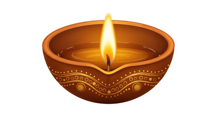 Traditional Diwali Diya Lamp with Flame – Isolated on Transparent PNG Background , diya, Diwali lamp, oil lamp, traditional lamp, Indian festival, Diwali, deepak, festival of lights, diya flame, diya 