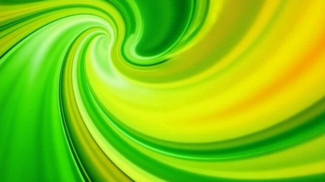 Dynamic Abstract Green and Orange Digital Wave Background