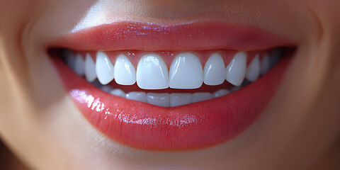 Obraz premium White teeth smile