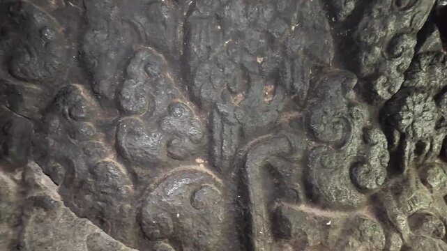 The beautiful carves stone in selo mangleng cave. This cave is the cave used by King Airlangga's daughter, Dewi Kilisuci, for meditation