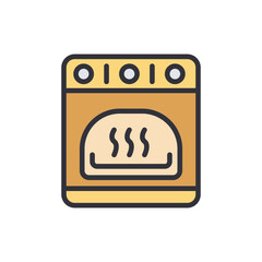 Illustration Of A Modern Electric Oven For Cooking And Baking
