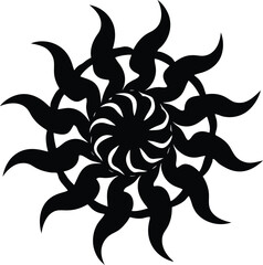 abstract flower design