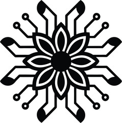 vector illustration of an abstract flower