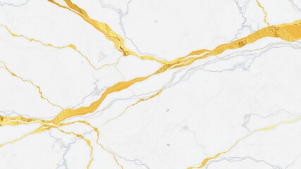 Obraz premium Elegant white marble texture with shimme gold veins ideal for luxurious backgrounds and design projects.