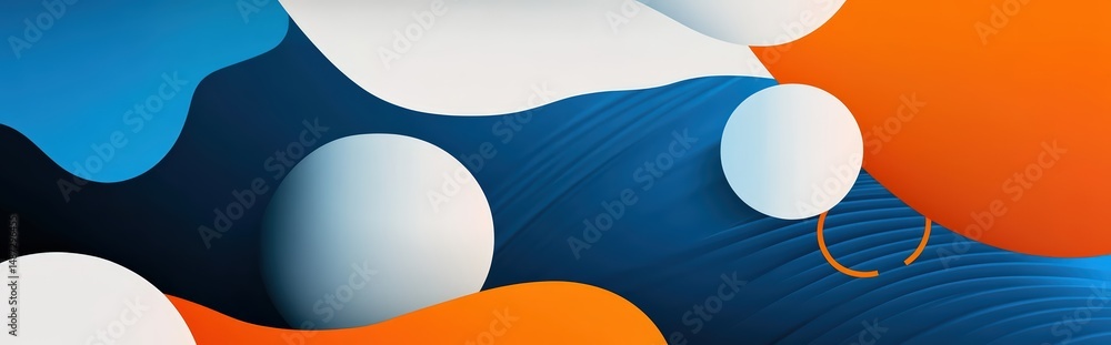 Poster dynamic interplay of abstract shapes creating a modern artistic backdrop