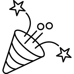 Outline Birthday Element