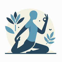 yoga sport person icon