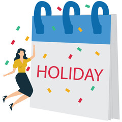 Company Holiday and Employee Relaxation Time