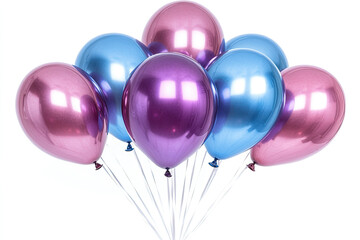 Colorful Mylar Balloons in Shimmering Shades for a Bright 2025 New Year Celebration