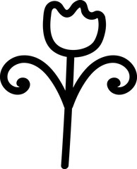 Bold Line Flower Bloom